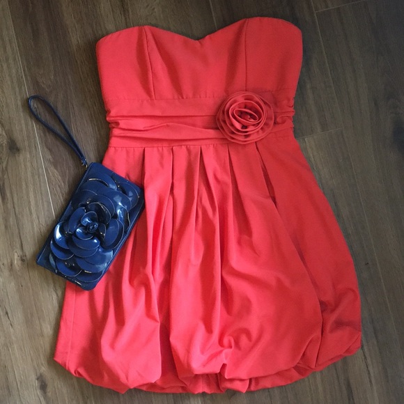 Forever 21 Dresses & Skirts - Forever 21 Orange bubble dress